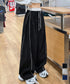 配色ラインスウェットパンツ ワイドパンツ レディースサイドラインルーズパンツ Y2Kイージーパンツ ヒップホップダンス衣装 スポーティパンツトラックパンツ美脚見え 90CHATY-001