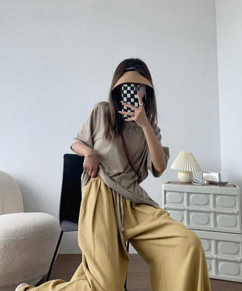 ワイドパンツ レディースキャロットパンツ ハイウエスト ストレートパンツ ゆったり ロングパンツ カジュアル リラックスパンツ体型カバー 楽ちん イージーパンツ 90CHENXINI-001