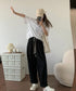 ワイドパンツ レディースキャロットパンツ ハイウエスト ストレートパンツ ゆったり ロングパンツ カジュアル リラックスパンツ体型カバー 楽ちん イージーパンツ 90CHENXINI-001
