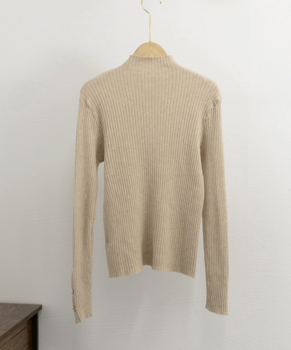 モックネック ニットトップス 長袖秋冬服 詳細画像34