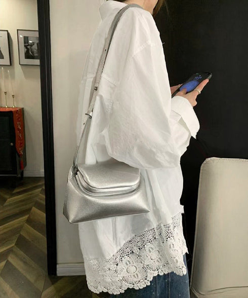 レース切替シャツブラウス長袖シャツ韓国風 襟付きシャツレディース 裾レース刺しゅうトップス 春夏 ゆったりシルエット こなれ感 ロングシャツカーディガン体型カバー 90CHENXINI-013