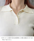 ポロリブニットトップス ベーシック春秋服 レディース 大人カジュアル 襟付きニット きれいめニットセーター 細見え無地ニットインナー お洒落ニットソー秋冬 韓国風 90CHENXINI-023