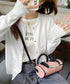 金ボタンショートニットカーディガン韓国風 レディース シンプル ベーシック定番ニット ゴールドボタン羽織り コンパクトニットトップス長袖クルーネックニットセーター 90CHENXINI-028