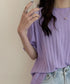 サマーニットトップス半袖 カットソー夏服 薄手リブニットTシャツレディース ベーシックニット着やせトップス 通勤通学 オフィスカジュアル シンプルニットソー着回し 90CHENXINI-030