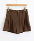 コーデュロイ ショートパンツ レディース ハイウエスト美脚短パン 大人可愛い レトロショーパン カジュアル おしゃれ ワイドレッグミニ丈パンツ着やせ Aライン脚長 90DAK-003