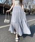 シフォンスカート ロングプリーツスカート レディース ハイウエスト ティアードスカート きれいめ Aラインスカート マキシフレアスカート 大人韓国風シアースカート 90DAX-001