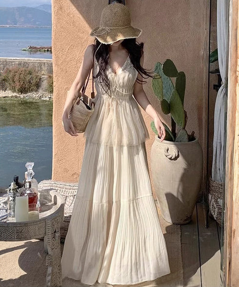 シフォンスカート ロングプリーツスカート レディース ハイウエスト ティアードスカート きれいめ Aラインスカート マキシフレアスカート 大人韓国風シアースカート 90DAX-001