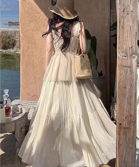 シフォンスカート ロングプリーツスカート レディース ハイウエスト ティアードスカート きれいめ Aラインスカート マキシフレアスカート 大人韓国風シアースカート 90DAX-001