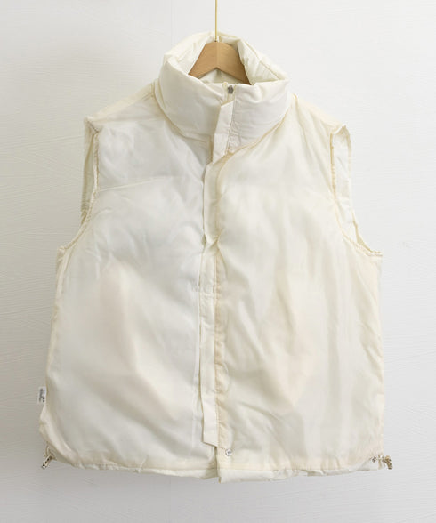 エコダウンベストレディース暖か中綿ベスト ノースリーブジャケット シンプルジレベスト レイヤード重ね着 上着ジャンパー ゆったり体型カバー 着やせ冬アウター韓国風 90DLBW-001