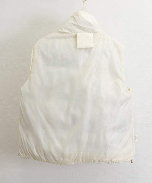 エコダウンベストレディース暖か中綿ベスト ノースリーブジャケット シンプルジレベスト レイヤード重ね着 上着ジャンパー ゆったり体型カバー 着やせ冬アウター韓国風 90DLBW-001