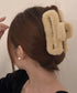 ファーバンスクリップ 韓国 ヘアクリップ 大人可愛い ふわふわ ヘアアクセサリー もこもこ お洒落 髪留め ハーフアップ しっかり挟めるまとめ髪 便利グッズ 秋冬 90FXZ-001