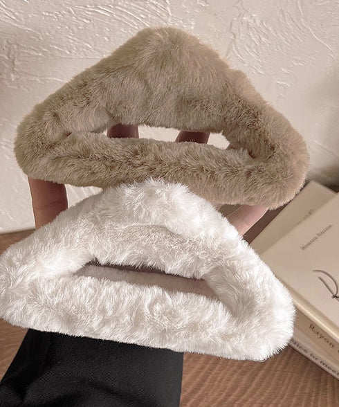 ファーバンスクリップ 韓国 ヘアクリップ ヘアアクセサリー きれいめクリップ 大きめ まとめ髪グッズ 簡単ヘアアレンジ 髪留め 大人かわいい お洒落 髪飾り 秋冬 90FXZ-002