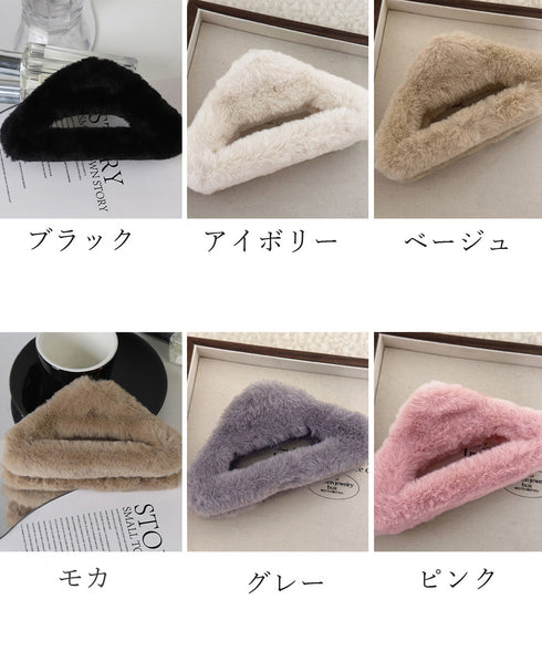 ファーバンスクリップ 韓国 ヘアクリップ ヘアアクセサリー きれいめクリップ 大きめ まとめ髪グッズ 簡単ヘアアレンジ 髪留め 大人かわいい お洒落 髪飾り 秋冬 90FXZ-002