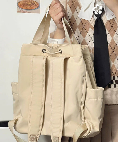 ナイロンリュック 巾着トートバッグ韓国風 A4対応 軽量ナップサックレディース 大容量リュックサック 巾着リュック大きめ 通勤通学バック 3way お出かけかばん 90GENGSU-001