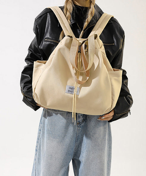 ナイロンリュック 巾着トートバッグ韓国風 A4対応 軽量ナップサックレディース 大容量リュックサック 巾着リュック大きめ 通勤通学バック 3way お出かけかばん 90GENGSU-001