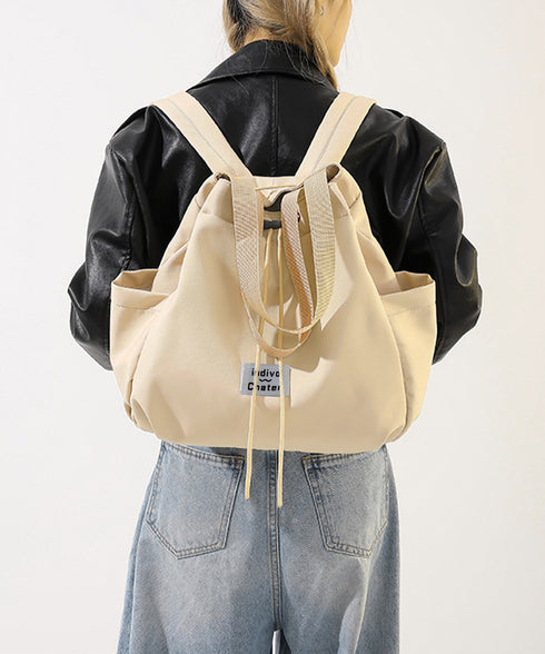 ナイロンリュック 巾着トートバッグ韓国風 A4対応 軽量ナップサックレディース 大容量リュックサック 巾着リュック大きめ 通勤通学バック 3way お出かけかばん 90GENGSU-001