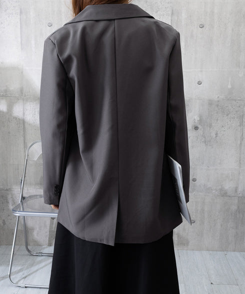 テーラードジャケット ゆったりレディース 1つボタン韓国風ジャケット 春夏秋軽アウター おしゃれ ベーシックスーツジャケット 通勤ライトアウターオフィスカジュアル 90HHJ-001