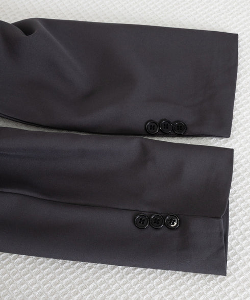 テーラードジャケット ゆったりレディース 1つボタン韓国風ジャケット 春夏秋軽アウター おしゃれ ベーシックスーツジャケット 通勤ライトアウターオフィスカジュアル 90HHJ-001