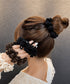 韓国風もこもこシュシュ 大人可愛い髪飾り 高弾力毛糸シュシュ ヘアゴム ヘアアクセサリー まとめ髪 きれいめ 髪留め ポニーテールゴム 簡単ヘアアレンジ秋冬小物 90HUANS-001