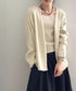 ニットアンサンブル着回しニット2点セット 大人可愛い キャミ付き ニットカーディガン 着やせ ソフトタッチ ニットセット無地 ニット羽織りノーカラーニットアウター 90HYHT-004
