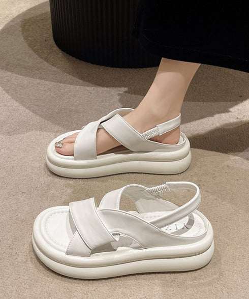 厚底クロスサンダル コンフォートサンダル レディース 歩きやすい スポーツサンダル 軽量おしゃれ サマーサンダル 履きやすい カジュアル 美脚 ボリュームソール靴 90JIANLONG-003