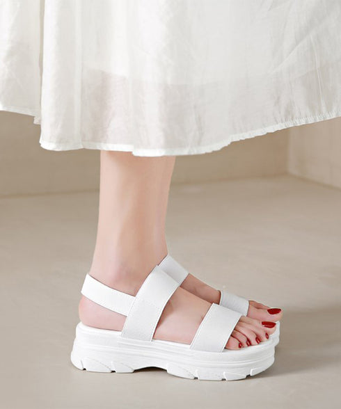 スポーツサンダル レディース厚底サンダル コンフォートサンダル 疲れない ゴムストラップ靴 歩きやすい リラックスサンダル 脱げない カジュアル 走れるサンダル黒 90JIANLONG-005