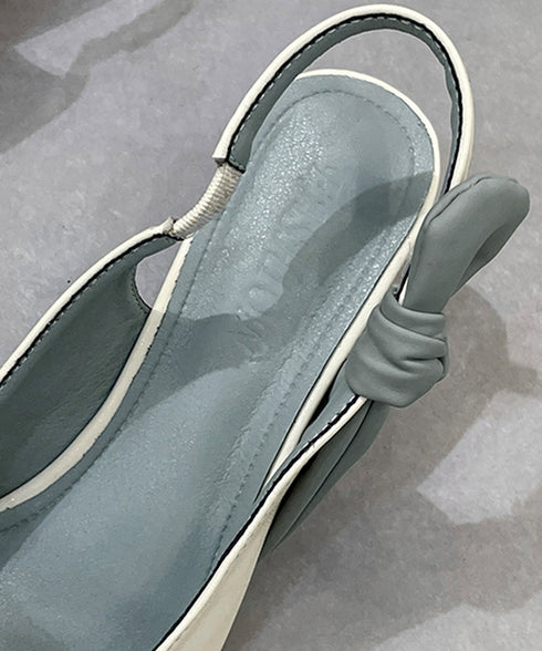 ハイヒールパンプス ポインテッドトゥ配色 オフィスカジュアル 美脚 リボンパンプス バックストラップ フェミニン 疲れにくい靴 痛くないシューズ きれいめ 春秋夏 90JIANLONG-007