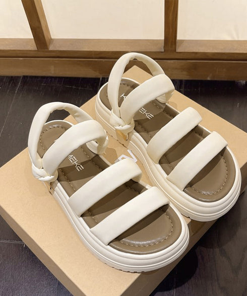 ストラップサンダル 韓国風 厚底サンダル 歩きやすい 2WAYサンダル コンフォートサンダル カジュアルサマーサンダル 美脚脚長疲れない 軽量シューズ お洒落夏靴 90JIANLONG-009