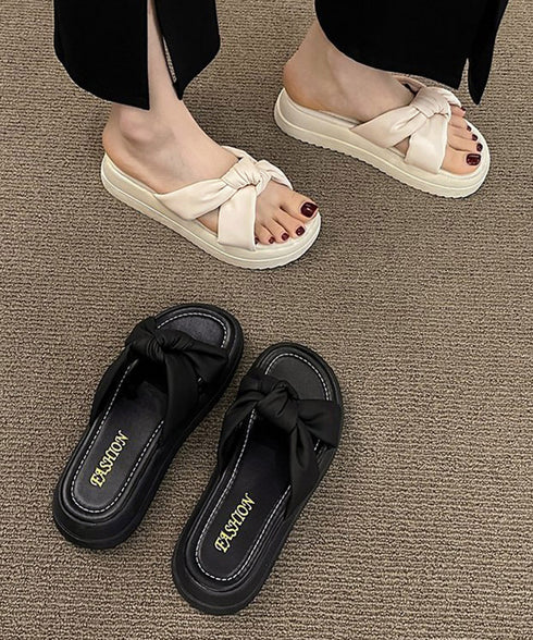 厚底サンダル ミュールサンダル 美脚 夏 クロスリボンコンフォートサンダル 軽量靴 疲れにくい 履きやすい 大人可愛い サマーサンダル 歩きやすい オルチャン夏靴 90JIANLONG-011