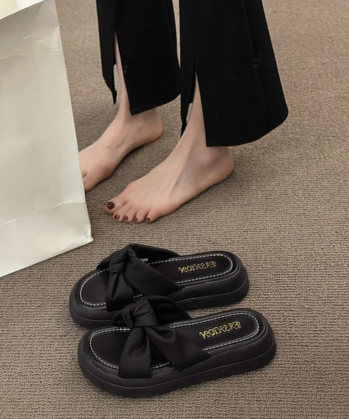 厚底サンダル ミュールサンダル 美脚 夏 クロスリボンコンフォートサンダル 軽量靴 疲れにくい 履きやすい 大人可愛い サマーサンダル 歩きやすい オルチャン夏靴 90JIANLONG-011