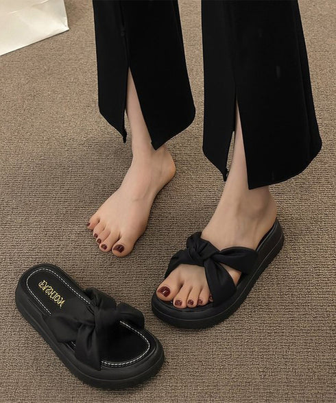 厚底サンダル ミュールサンダル 美脚 夏 クロスリボンコンフォートサンダル 軽量靴 疲れにくい 履きやすい 大人可愛い サマーサンダル 歩きやすい オルチャン夏靴 90JIANLONG-011