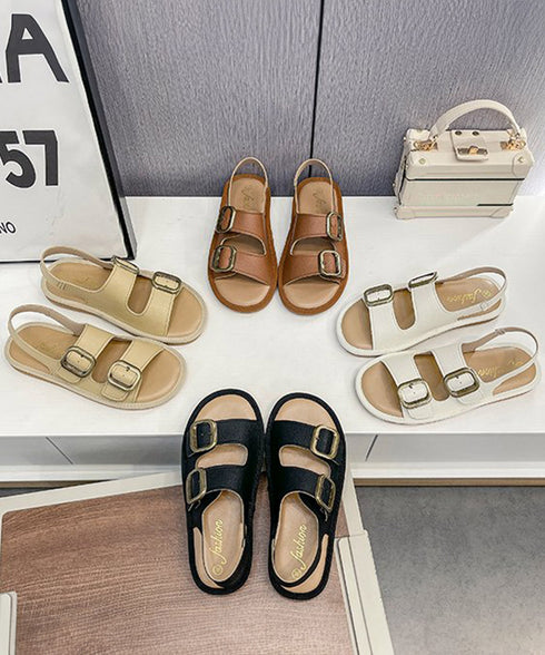 ダブルベルト サンダル バックルサンダル コンフォートサンダル レディース サマーシューズ 疲れにくい おしゃれ カジュアル 柔らかい 夏靴 歩きやすい 韓国風 90JIANLONG-012
