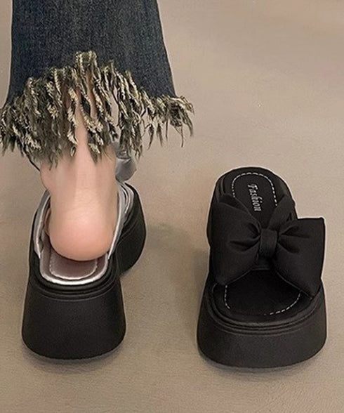 リボンサンダルレディース厚底サンダル夏靴 メタリック プラットフォームサンダル 歩きやすいコンフォートサンダル 可愛いガーリー靴 韓国風 ミュールサンダル大人美脚 90JIANLONG-018