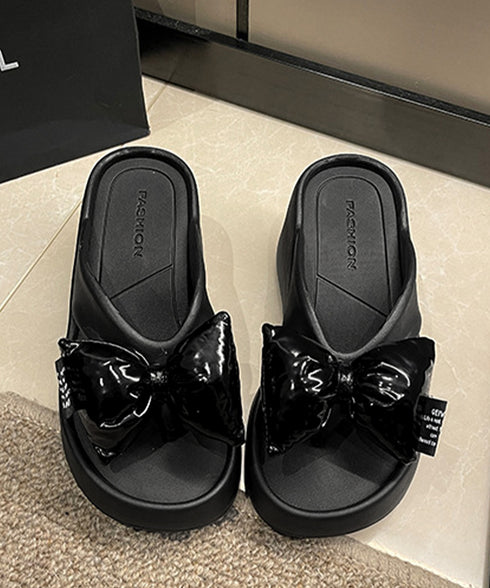 トングサンダル リボン付きビーチサンダル レディース 軽量 厚底サンダル おしゃれ プラットフォームサンダル 歩きやすい サマーサンダル 大人可愛い リゾートくつ 90JIANLONG-019