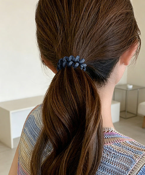 透明感クリアカラーヘアゴム6色セット大人 跡がつかない ヘアゴムお得セット まとめ髪 スプリングゴム コイルヘアゴム おしゃれヘアアレンジ からまない ヘアアクセ 90JIES-001