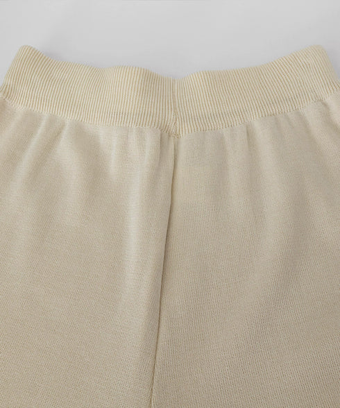 サマーニットセットアップ韓国風上下セット ツーピースセット ボーダ柄 ポロサマーニット ワイドパンツ 2点セット ゆったり オフィスカジュアル ニットアンサンブル 90JINLONG-005