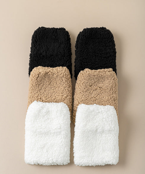 ボアレッグウォーマーもこもこレッグカバー 冷え対策 ショート丈足首ウォーマー 履きやすい 防寒グッズ おしゃれルーズソックス あったか無地室内靴下美脚 大人可愛い 90NUANYI-001