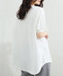 ワッフルTシャツ半袖レディースゆったり夏 大人可愛いワッフルプルオーバー パフスリーブ体型カバートップス カジュアル 裾ラウンドゆるtシャツ 無地カットソー春夏服 90RRT-001