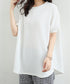 ワッフルTシャツ半袖レディースゆったり夏 大人可愛いワッフルプルオーバー パフスリーブ体型カバートップス カジュアル 裾ラウンドゆるtシャツ 無地カットソー春夏服 90RRT-001