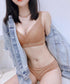 脇高ノンワイヤーレースブラショーツセット セクシーランジェリーセット 美胸レースブラジャー 脇スッキリ チェック柄ブラ 小胸谷間盛れる 大人可愛いショーツ女性下着 90SJZ-001