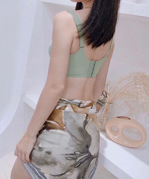 脇高ノンワイヤーレースブラショーツセット セクシーランジェリーセット 美胸レースブラジャー 脇スッキリ チェック柄ブラ 小胸谷間盛れる 大人可愛いショーツ女性下着 90SJZ-001
