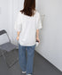 ロングtシャツ ビッグシルエットTシャツ レディース 韓国風プルオーバー 着やせビッグtシャツ半袖 ゆったり おしゃれカットソー 夏トップス グラフィック ロゴT 90XIAOHD-001