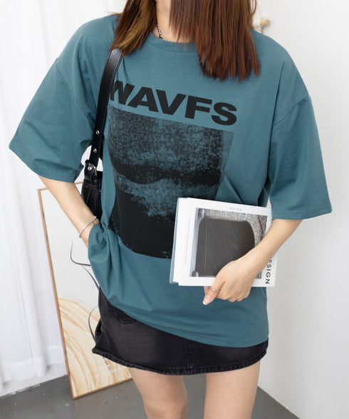 ロングtシャツ ビッグシルエットTシャツ レディース 韓国風プルオーバー 着やせビッグtシャツ半袖 ゆったり おしゃれカットソー 夏トップス グラフィック ロゴT 90XIAOHD-001