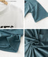 ロングtシャツ ビッグシルエットTシャツ レディース 韓国風プルオーバー 着やせビッグtシャツ半袖 ゆったり おしゃれカットソー 夏トップス グラフィック ロゴT 90XIAOHD-001