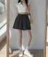 ワイドショートパンツ レディース 短パン ウエストゴム 美脚キュロットパンツ ポケット付き ゆったり ハイウエスト ショーパン 薄手部屋着パンツ 無地ルームウェア 90XMM-001