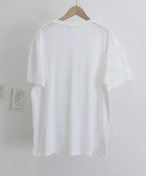 ロゴプリントTシャツ 半袖韓国風トップス レディース ビッグtシャツ クルーネックプルオーバー 着やせ ゆったりカットソー 大人カジュアル ミドル丈Tシャツ 夏服 90YKL-001