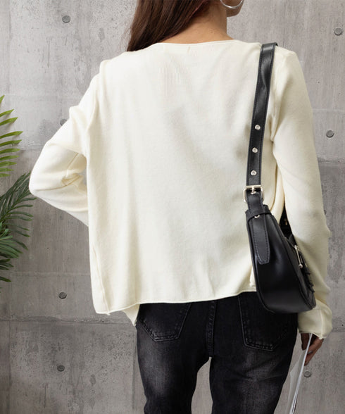 Vネック ニットカーディガン韓国風ニット レディース きれいめニットトップス 秋冬 前開きニット 通勤通学ニットアウター 長袖 セーター 可愛いボタン羽織り 無地 90YKL-004