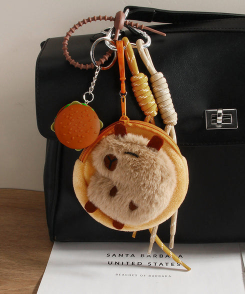 バッグチャーム人気キーホルダー 5タイプ ハンドメイド風 SNS映えグッズ 可愛いマルチチャーム おしゃれ バッグ飾りアクセサリー 個性的 レトロ風チャームギフト 92DZKJ-004