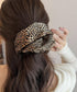 レオパード柄シュシュ ボリューム 髪飾り 大人可愛いヘアゴム ヒョウ柄 髪どめ アニマル柄 ヘアアクセサリー レトロ 韓国風 軽いヘアアレンジ小物 簡単まとめ髪 92HAOXI-001