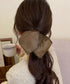 フェイクレザーシュシュ レトロ ヘアゴム おしゃれヘアアクセサリー マット質感 韓国風ヘアアレンジ 大人可愛い髪飾り 高級感ポニーテール まとめ髪グッズ跡つかない 92YANQIN-001